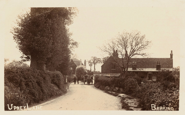 Barking Upney Lane Sepia Post Card Copyright: Post Card