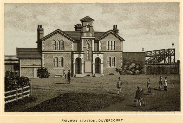 Dovercourt Railway Station circa 1890 Album Copyright: Charles Reynolds and Co Album