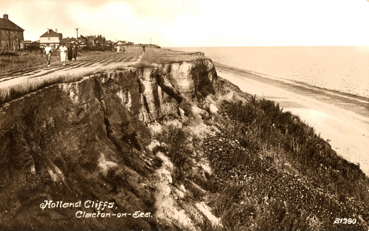 Clacton on Sea Holland Cliffs Post Card Copyright: William George