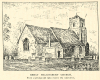 Great Hallingbury Church before restoration Fisher 1922 