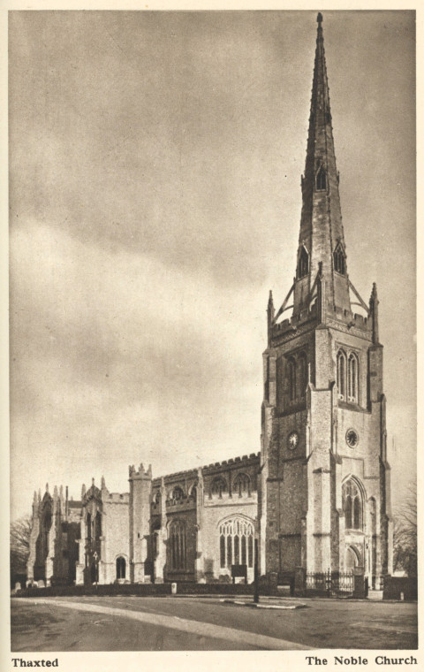 Thaxted The Noble Church Mee 1942 Copyright: Arthur Mee 1942