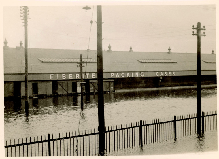 Purfleet Thames Board Mills during flood 01021953 Copyright: Photograph