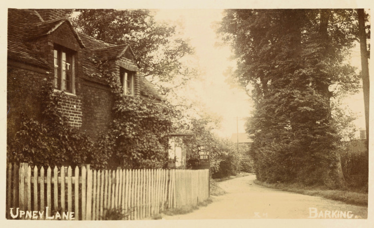 Barking Upney Lane Post Card R White Copyright: Post Card