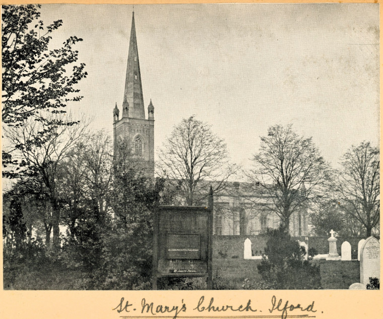 Ilford St Mary Church Edden Family Photograph Circa 1900 Copyright: Edden Family Photo Album