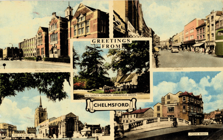 Chelmsford Greetings Post Card Copyright: William George