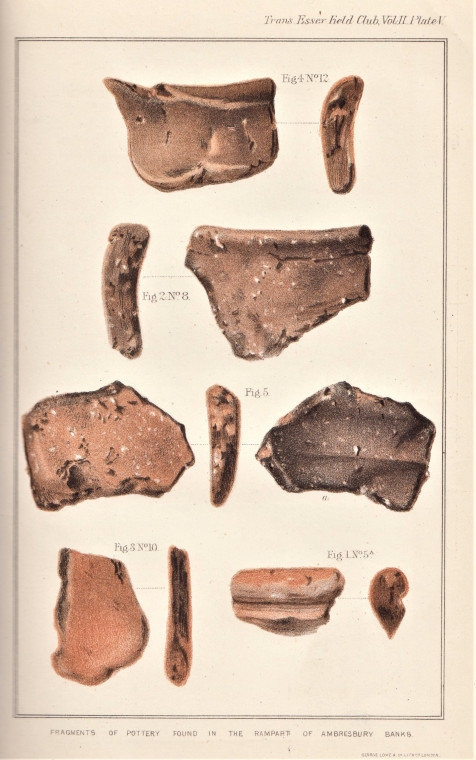 Ambresbury Banks Pottery 1881 Copyright: William George