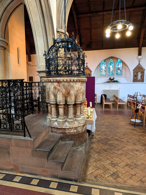 Brentwood St Thomas Church Font 2 January 2025 Copyright: William George