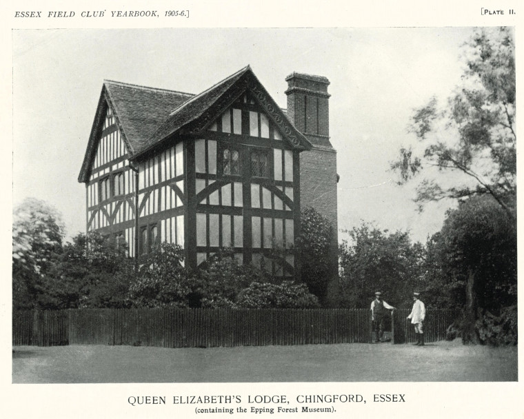 Chingford Hunting Lodge Museum Exterior 1905 Copyright: Essex Field Club Year Book 1905 to 1906