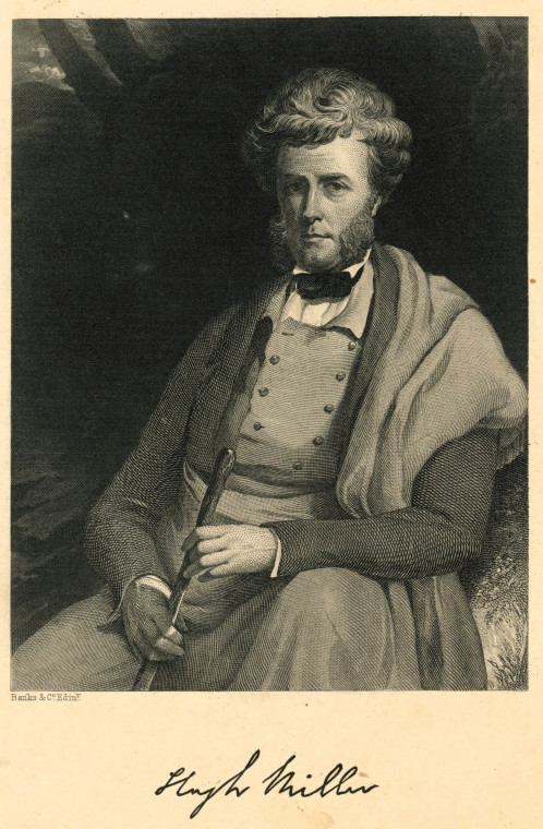 Hugh Miller 1802 to 1856 Post Card Portrait Copyright: Martin Venables via David Bone