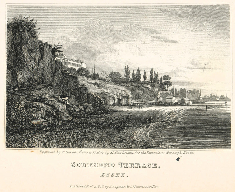 Southend Terrace Essex Excursions 1818 Copyright: H Gastineau