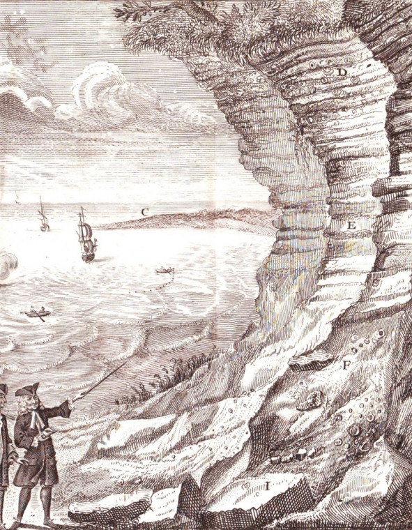 Harwich Cliff engraving Dale 1730 Copyright: William George