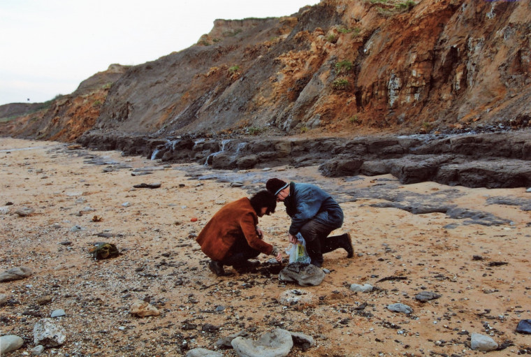 Walton on the Naze Mike Daniels and Gerald Mayr collecting Copyright: William George