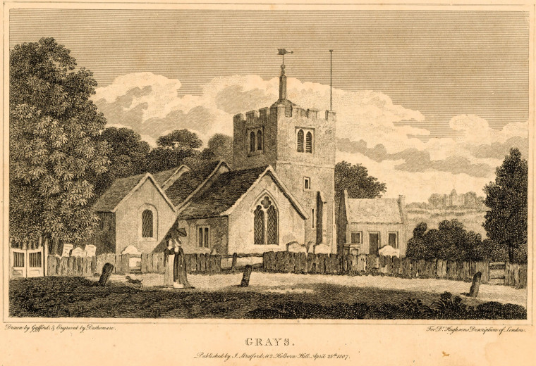 Grays Church 1807 Print Copyright: William George