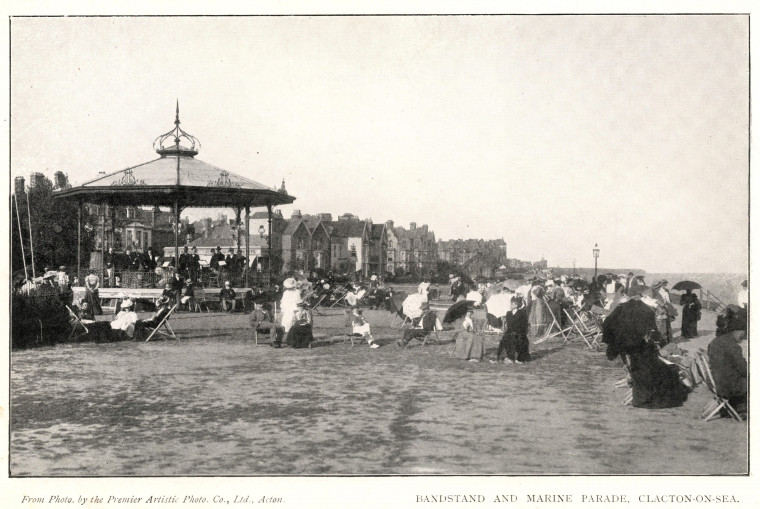 Clacton Bandstand and Marine Parade Copyright: Premier Artistic Photo Co