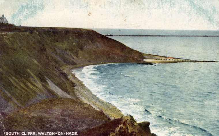 South Cliffs Walton on the Naze Coloured Post Card Copyright: William George