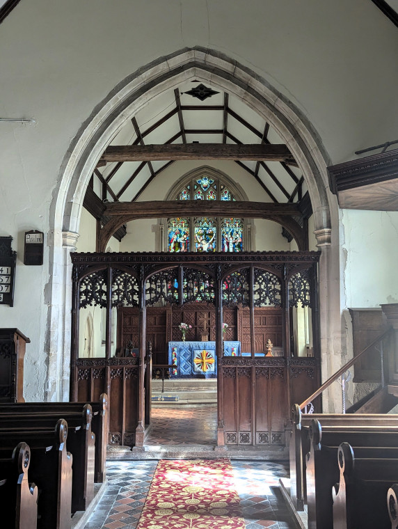 Abbess Roding Church Chancel 17th September 2024 Copyright: William George