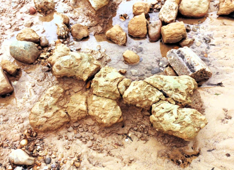 London Clay Cement Stone Jaywick Beach Copyright: William George