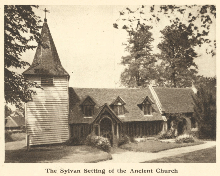 Greenstead Ancient Church Arthur Mee 1942 Copyright: Arthur Mee 1942