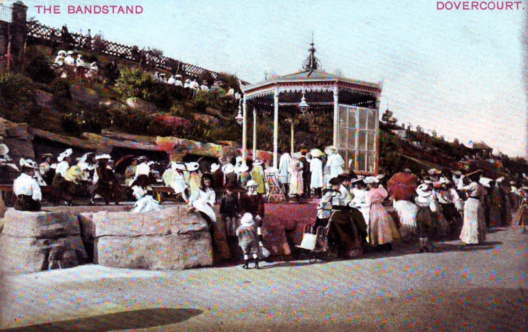 Dovercourt Bandstand showing artificial cliffs Copyright: William George