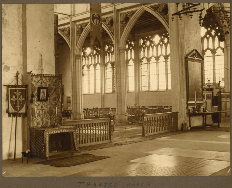 Thaxted Church Interior 1940s Copyright: Photograph Album