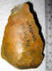 Palaeolithic flake with bulb of percussion Wrabness Brickearth 