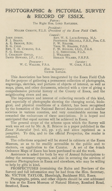 Essex Field Club Photographic Survey 1905 Copyright: Essex Field Club Year Book 1905 to 1906