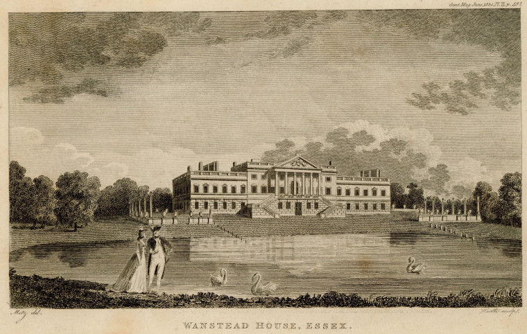 Wanstead House 1830 Print Copyright: William George