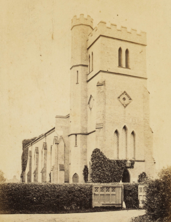 Harlow St John Church Sepia Photograph Copyright: William George