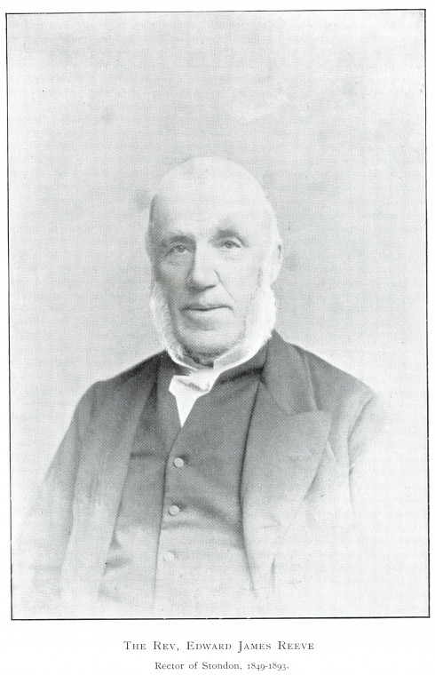 Stondon Massey Reverend Edward James Reeve Copyright: E H L Reeve Stondon Massey 1900