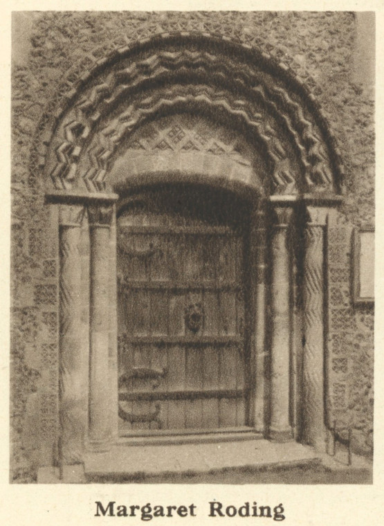 Margaret Roding Church Doorway Arthur Mee 1942 Copyright: Arthur Mee 1942