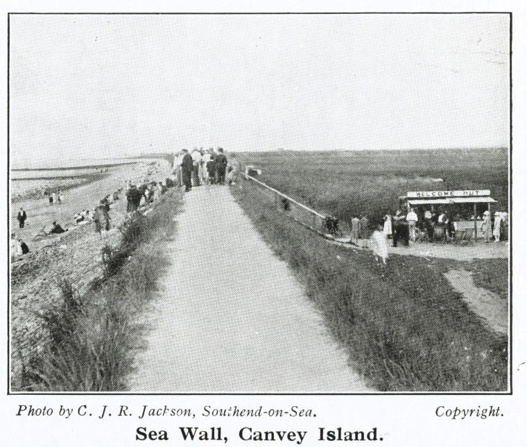 Canvey Sea Wall Captivating Canvey 1930 Copyright: C J R Jackson