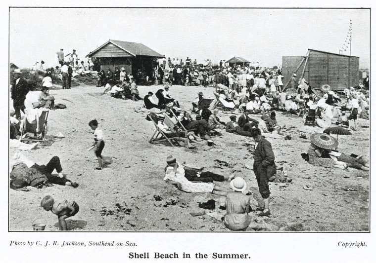 Canvey Shell Beach in the Summer Captivating Canvey 1930 Copyright: C J R Jackson