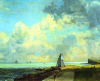 Harwich showing cliff and low lighthouse about 1810 