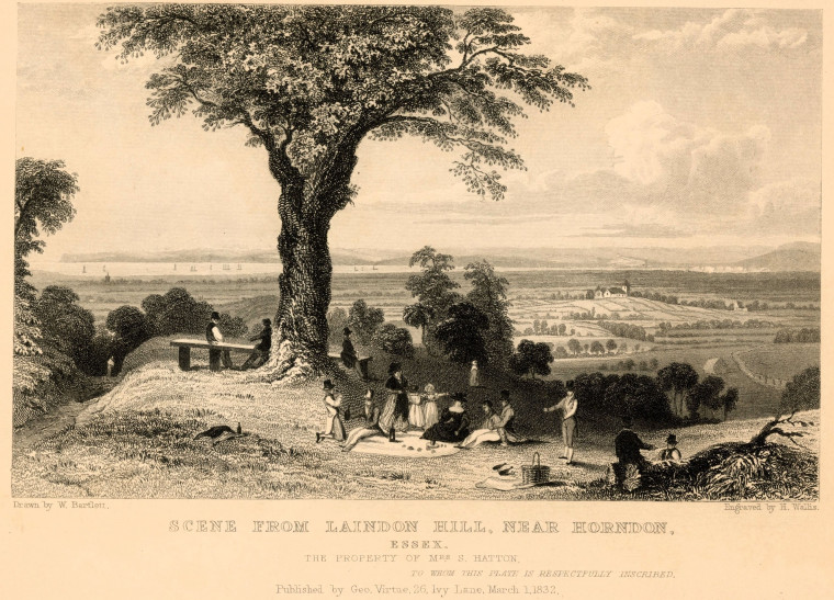 Laindon Hill 1832 Print Copyright: William George