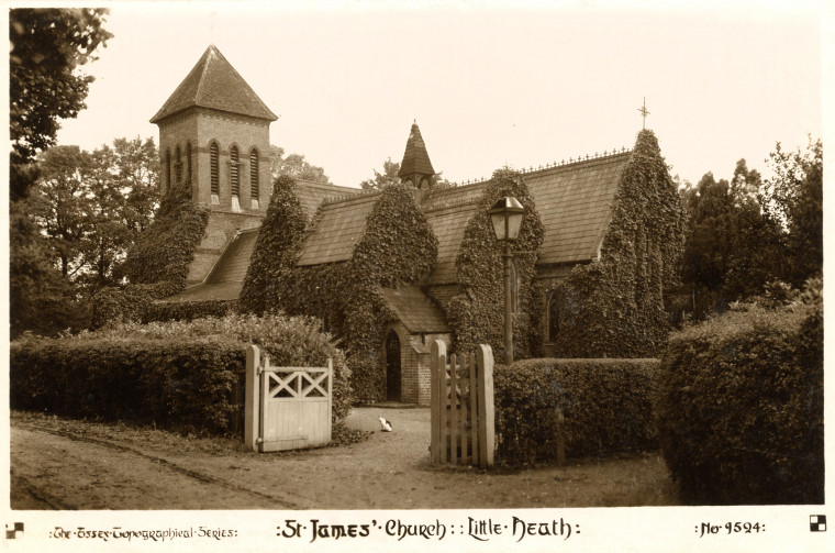 Little Heath St James Church Chadwell Heath Copyright: Post Card