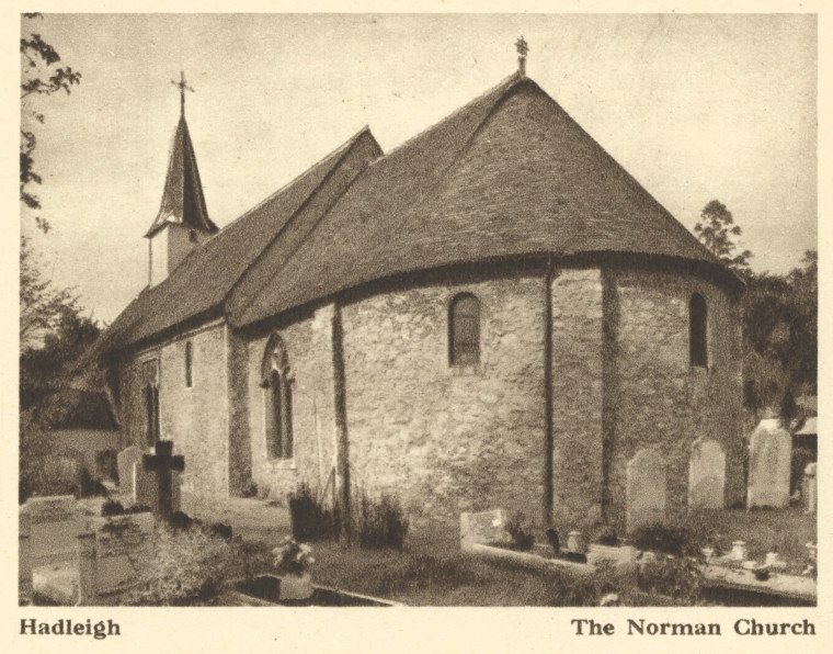 Hadleigh Norman Church Arthur Mee 1942 Copyright: Arthur Mee 1942