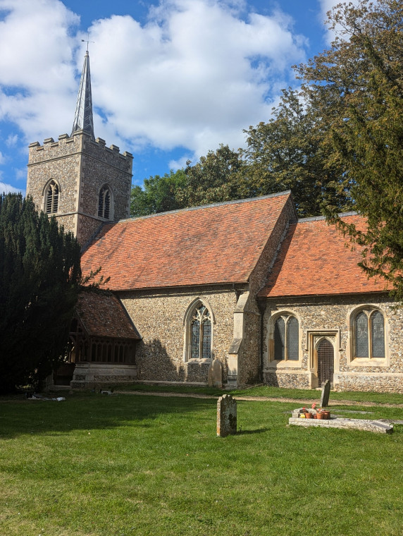 Abbess Roding Church South Face 17th September 2024 Copyright: William George