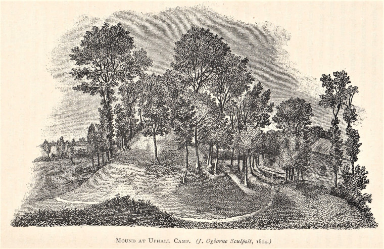 Uphall Camp Mound 1814 Copyright: William George