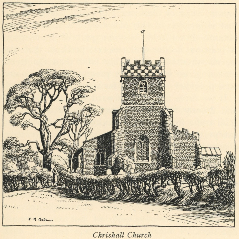 Chrishall Church Bax 1939 Copyright: S R Badmin