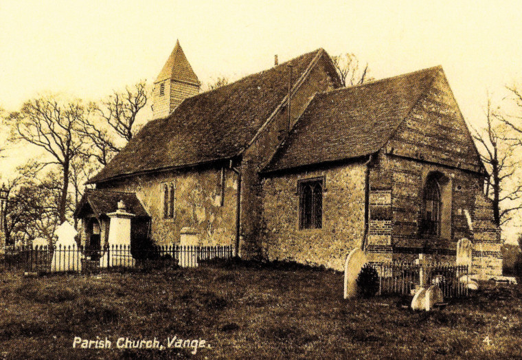 Vange Parish Church Post Card Copyright: William George