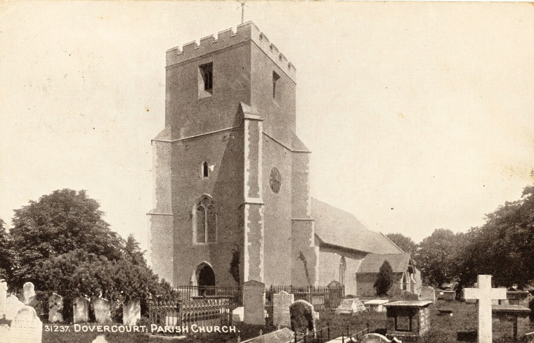 Dovercourt Parish Church Postcard Copyright: William George