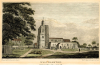 Walthamstow Church hand tinted engraving 1805