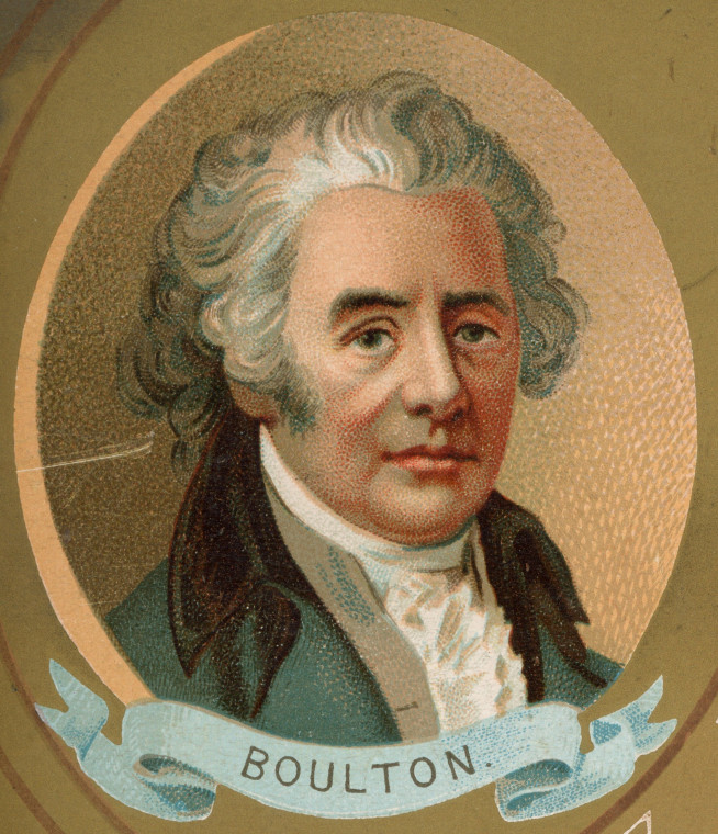 Matthew Boulton 1728 to 1809 Coloured Print Copyright: Portrait