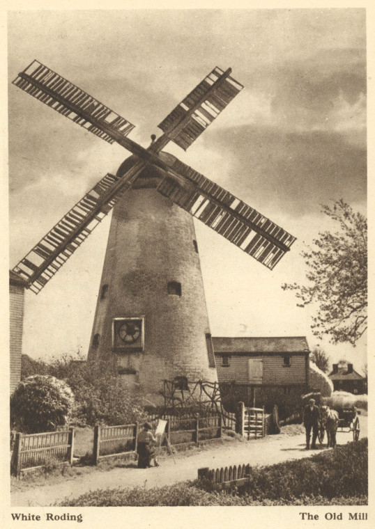 White Roding The Old Mill Arthur Mee 1942 Copyright: Arthur Mee 1942