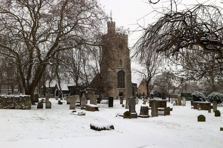 Barking Church St Margaret in the snow 2 Copyright: William George