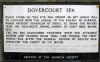Dovercourt Spa Harwich Society Iron Plaque