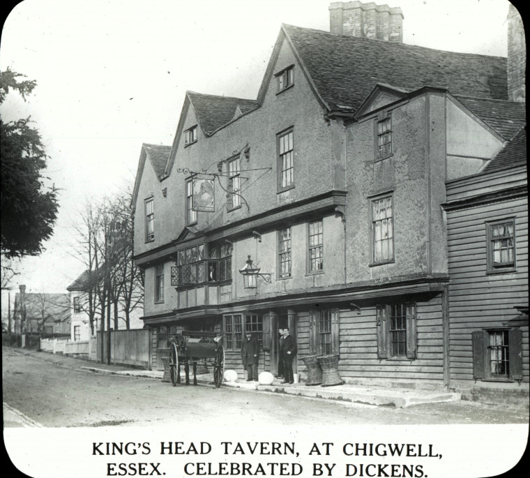 Chigwell Kings Head Hotel Magic Lantern Slide Copyright: Magic Lantern Slide