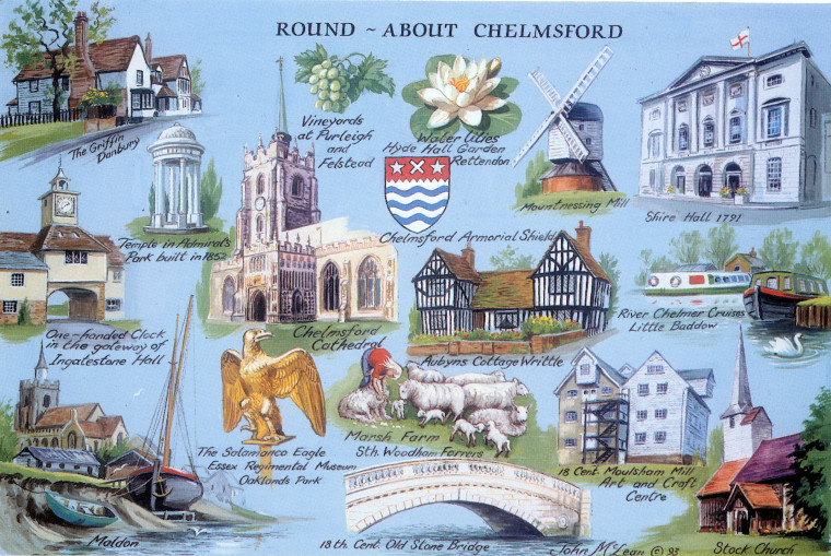 Chelmsford Round About Post Card Copyright: William George