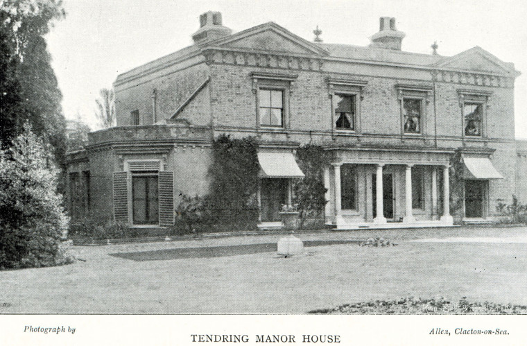 Tendring Manor House Country Seat 1897 Copyright: William George