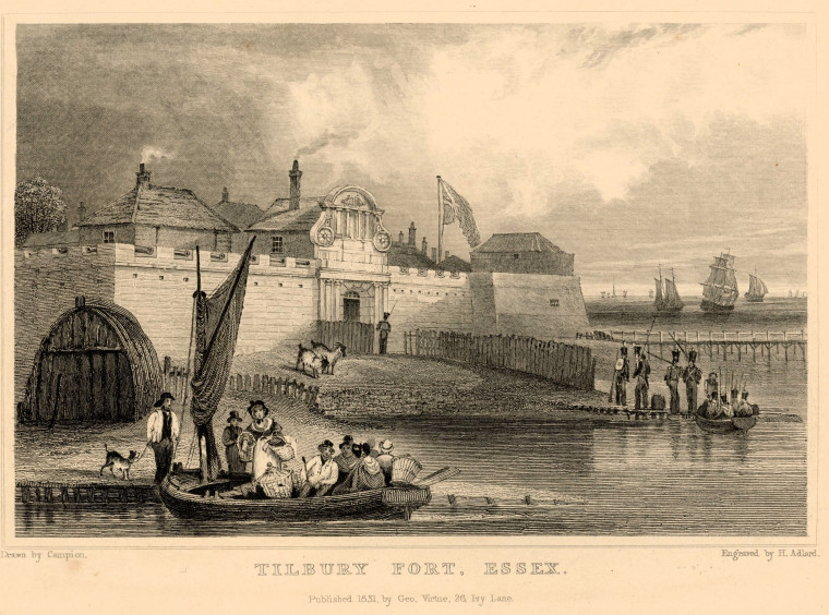 Tilbury Fort 1831 Print Copyright: William George